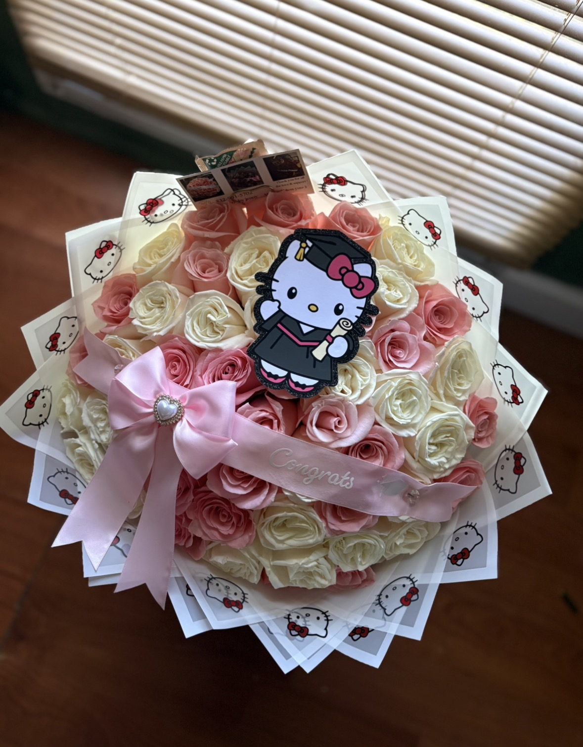 Hello Kitty custom rose bouquet